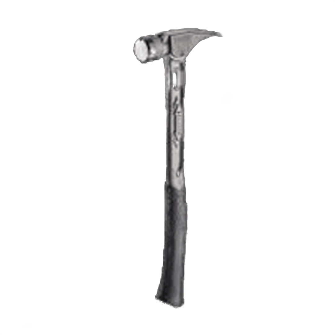 Smooth curved titanium hammer with ergonomic black handle designed for precision and durability in home improvement tasks