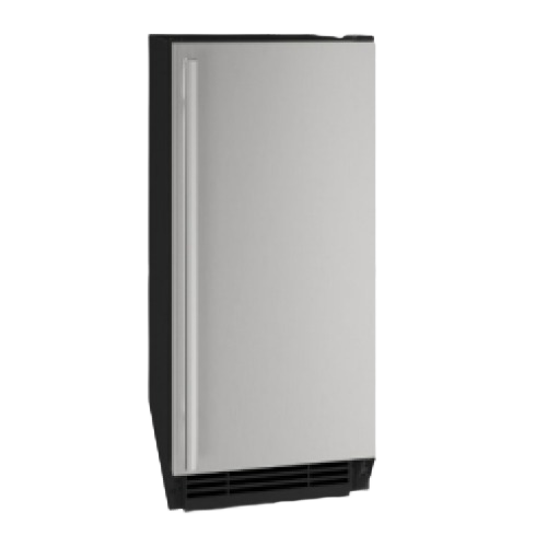 15-inch clear ice machine with reversible hinge, stainless steel door, and front ventilation for kitchen appliances collection