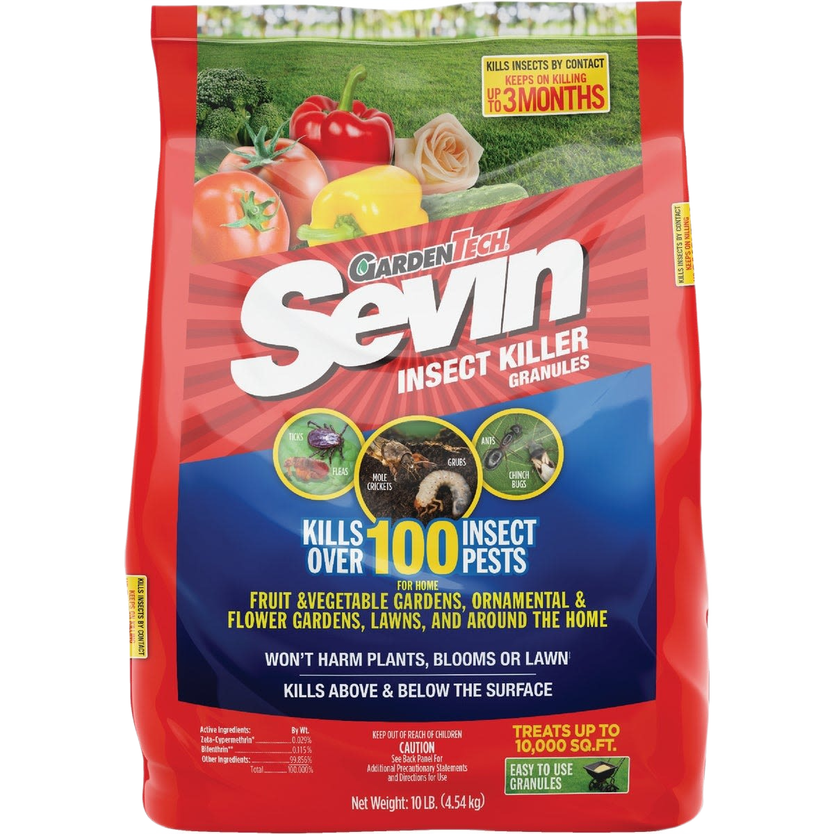 10 lb. bag of insect killer granules for lawn and garden pest control in outdoor treatment collections under $50