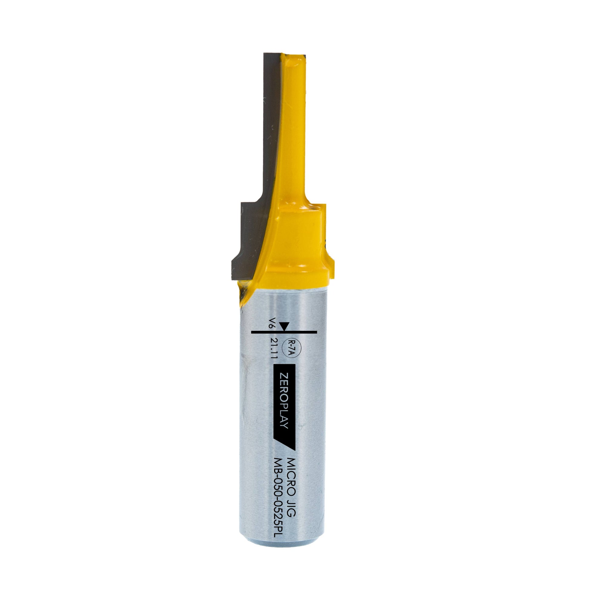 Precision plunge router bit with yellow carbide tip for woodworking in tool accessories and power tool collections under $100