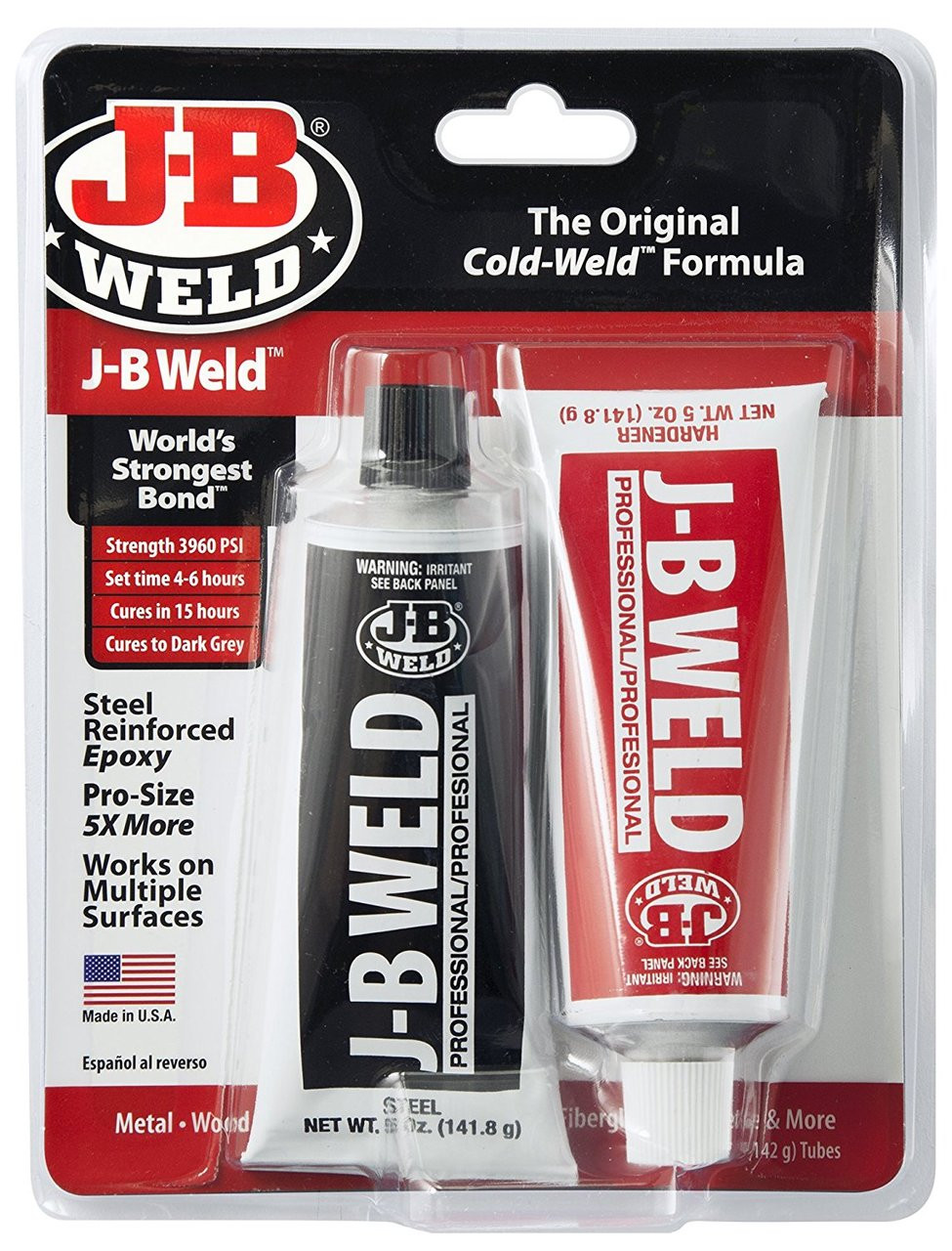 Two-pack of steel reinforced epoxy tubes in professional packaging for multipurpose home improvement and repair tools under $50 collections