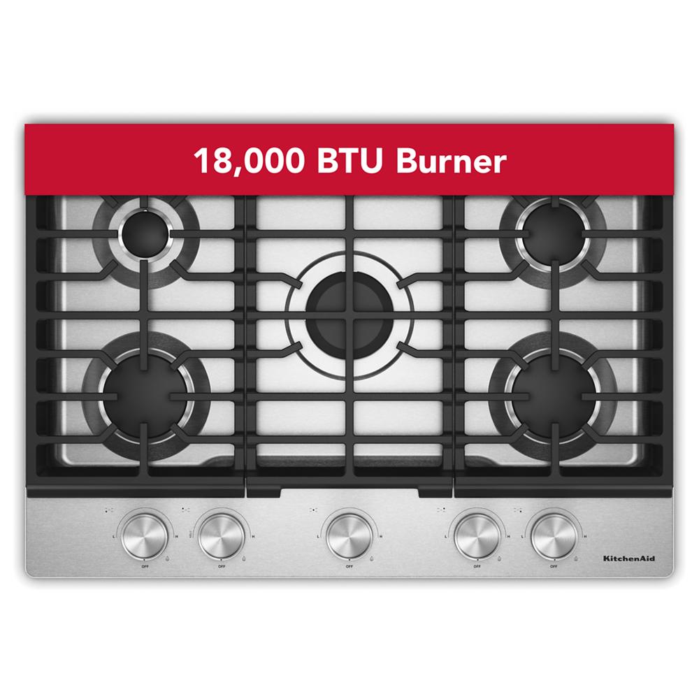KitchenAid® 30 in. Gas Cooktop with 5 Versatile Burners