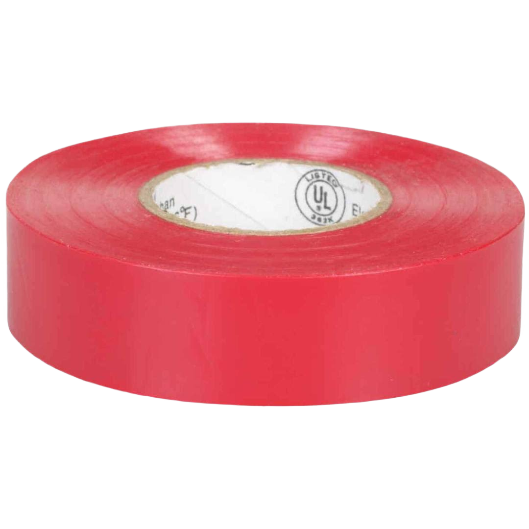 Roll of red general purpose vinyl electrical tape for insulation in electrical tools and home improvement collection