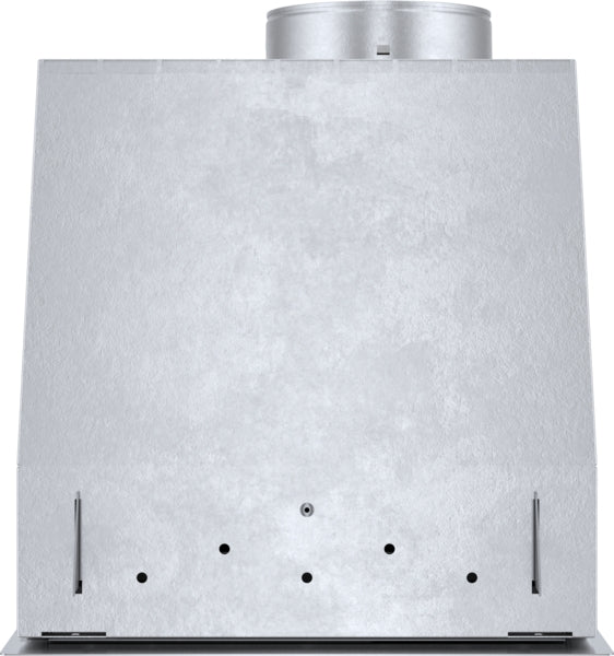 Stainless steel custom insert for ductwork ventilation in kitchen appliances from Bosch range hood collection