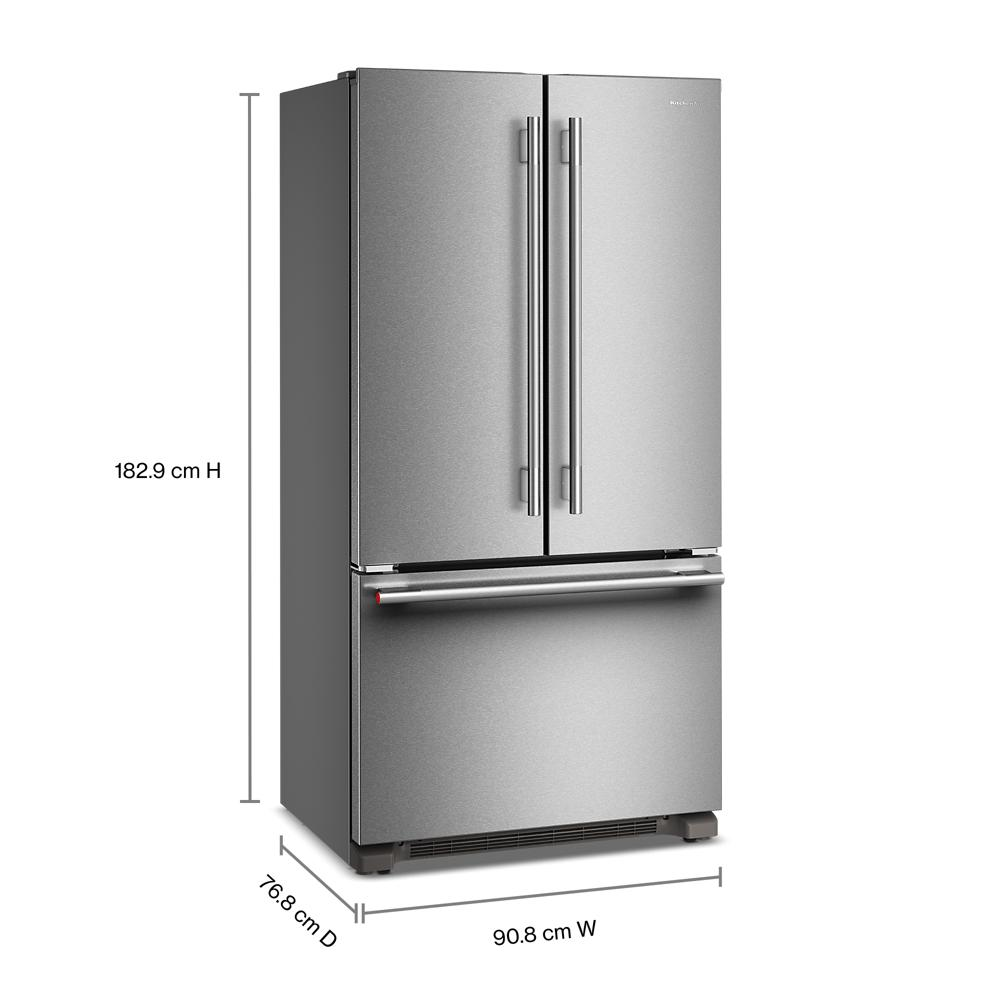 22 Cu. Ft. 36-Inch Counter-Depth French Door Refrigerator with Internal Water Dispenser in PrintShield® Finish