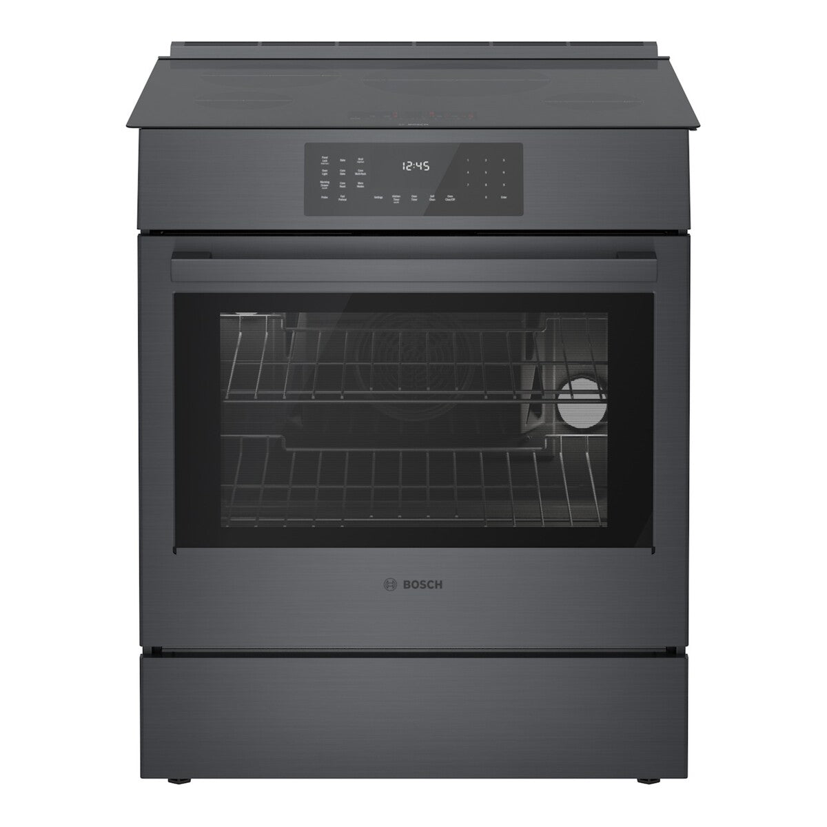 800 Series, Induction Slide-in Range, 30'', Black Stainless Steel