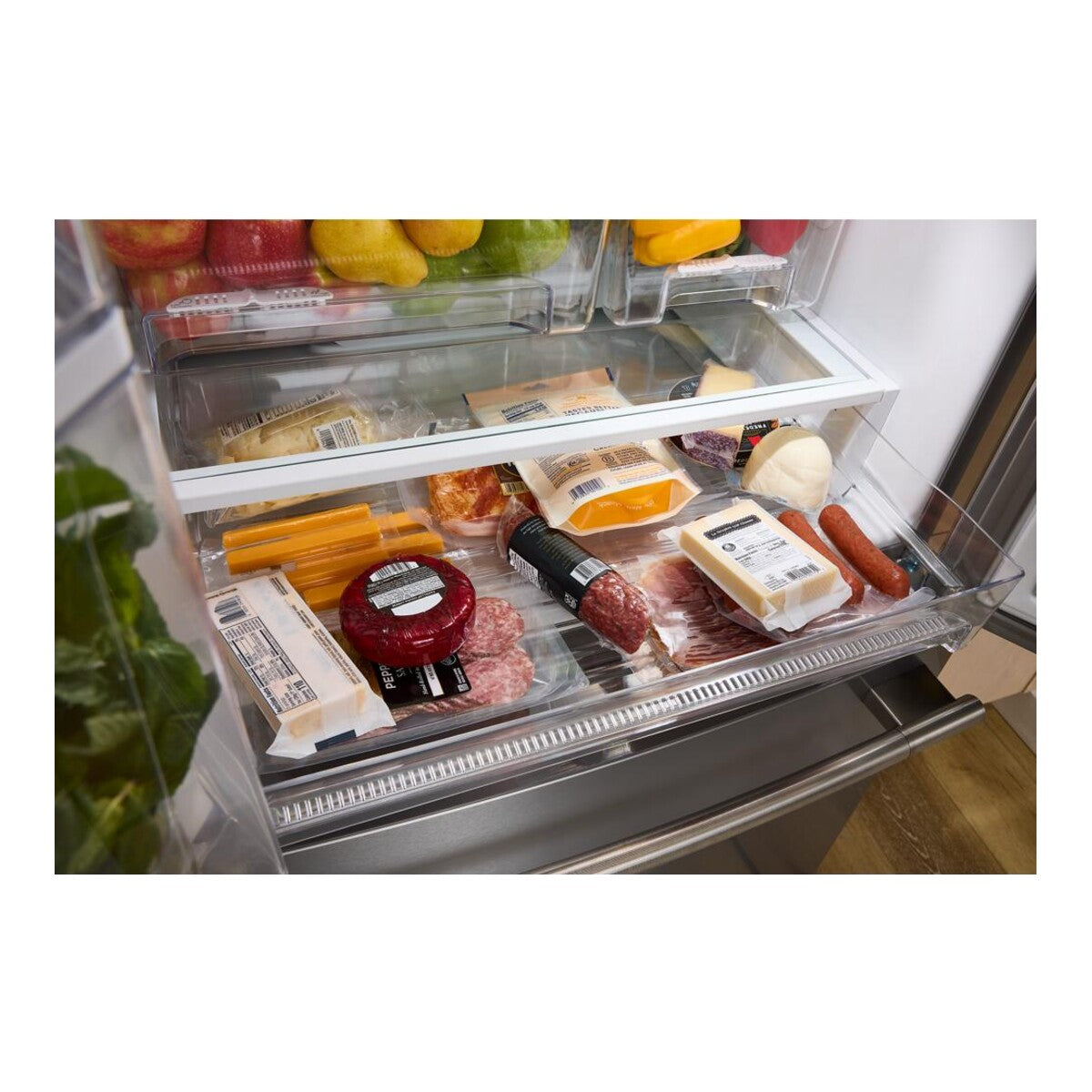 20 Cu. Ft. 30-Inch French Door Refrigerator with Interior Ice and Water Dispenser in PrintShield® Stainless Steel
