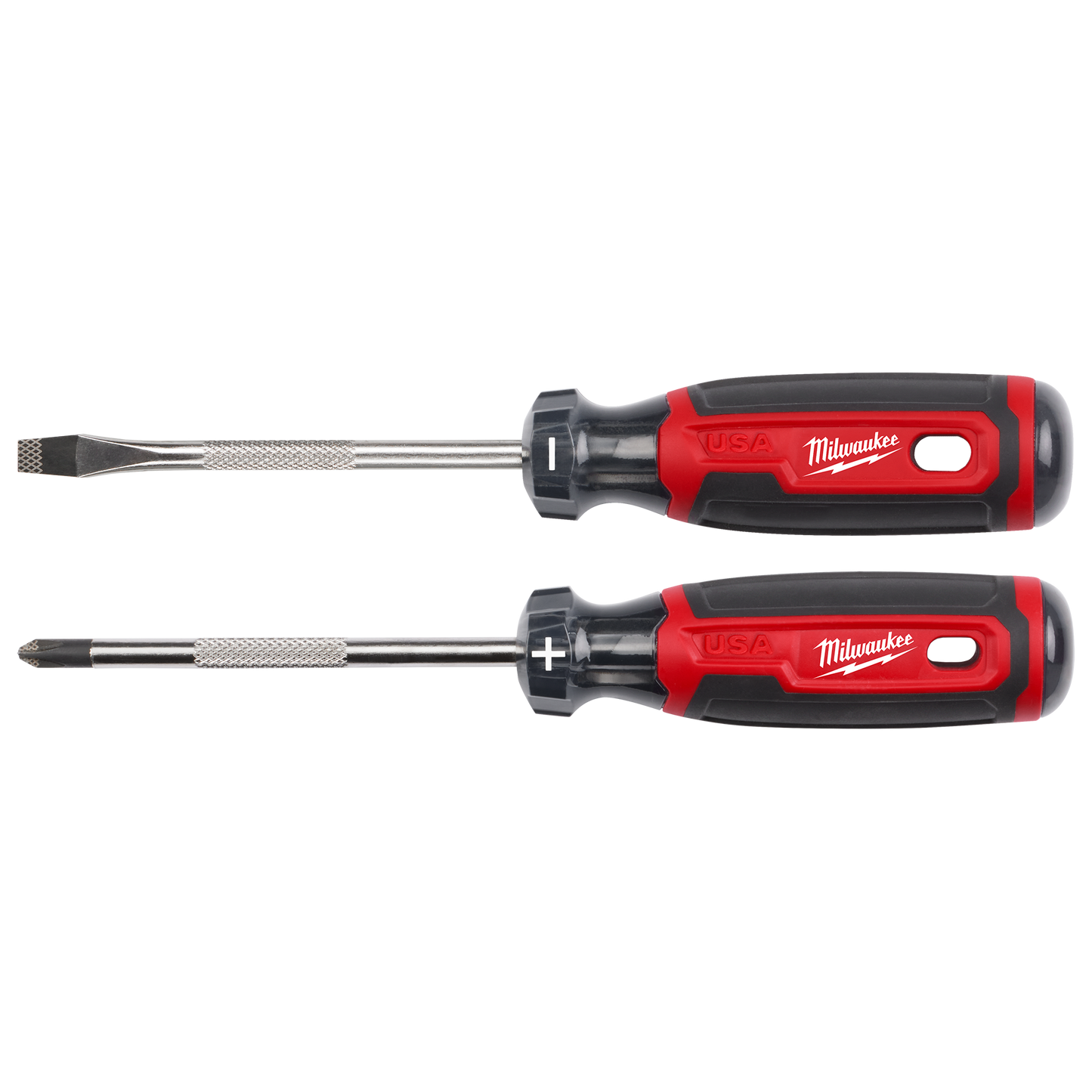 Milwaukee 2 PC. 4" Cushion Grip Screwdriver Set (USA)