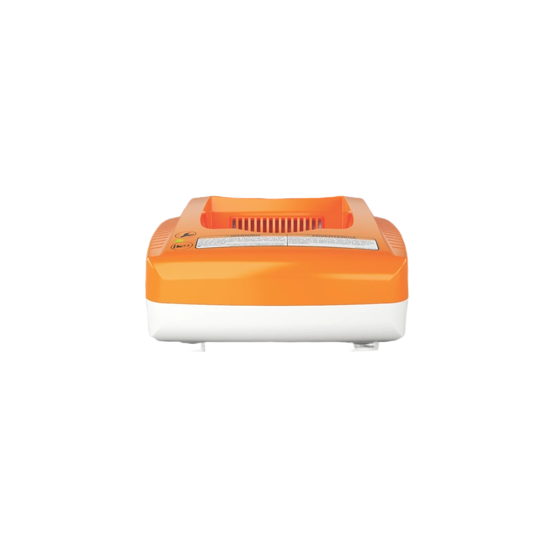 Orange and white battery charger for STIHL lithium-ion power tool batteries in home improvement tools collection