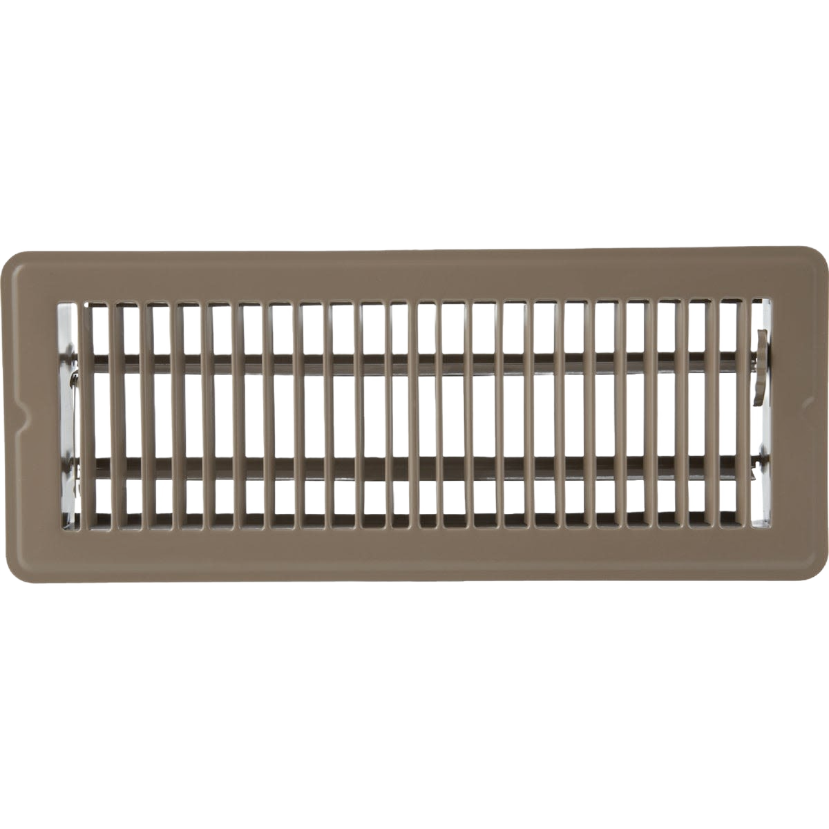 Brown steel floor register with adjustable vents for home improvement and plumbing collections under $50 and under $100