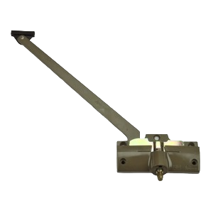 Stone-colored left hand straight arm window operator for casement windows in doors and windows accessories collection