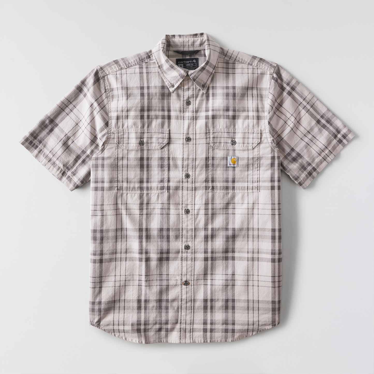 Carhartt Men's Fort Loose Short-Sleeve Plaid Shirt