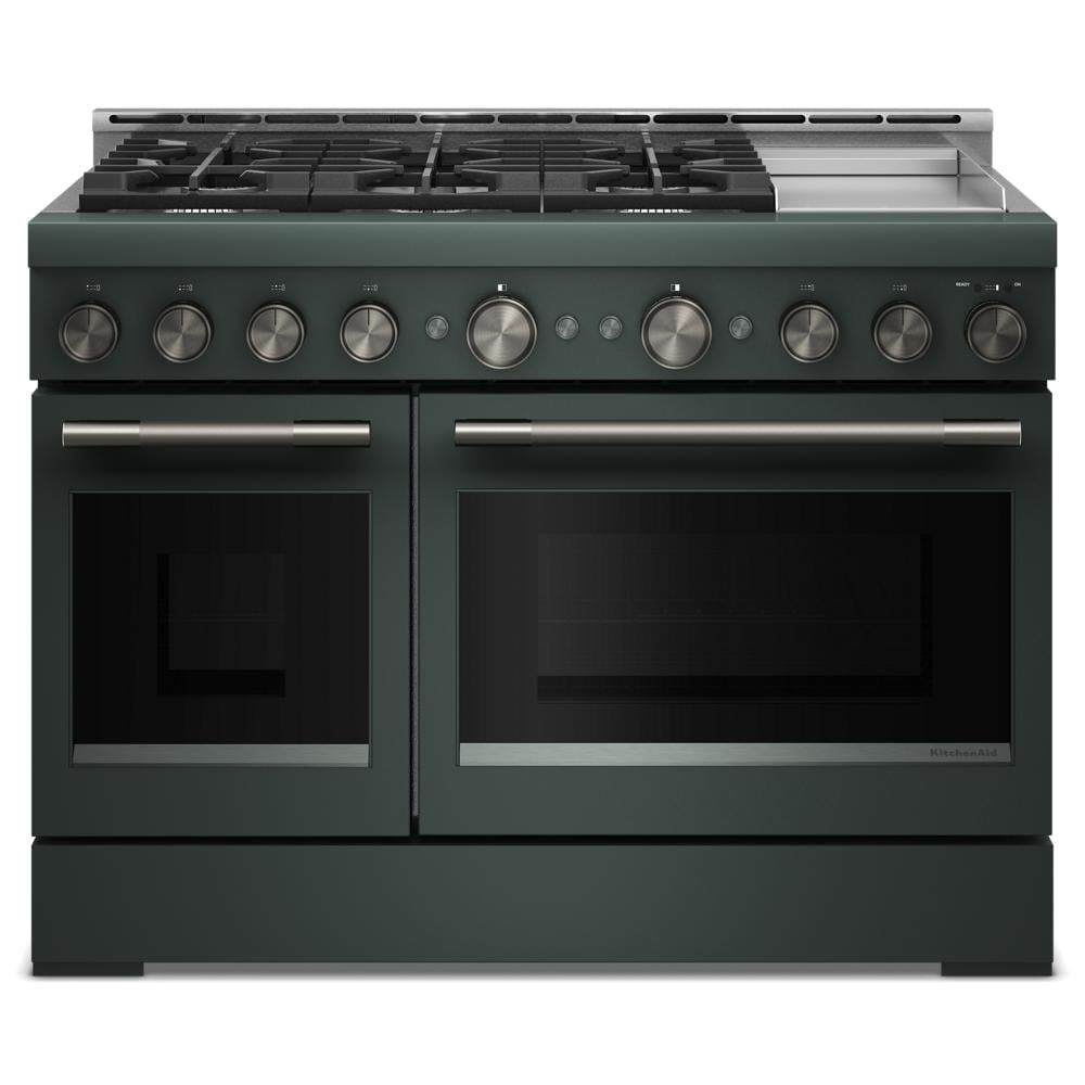 KitchenAid® 48-Inch 6 Burner Commercial-Style Gas Range with Griddle
