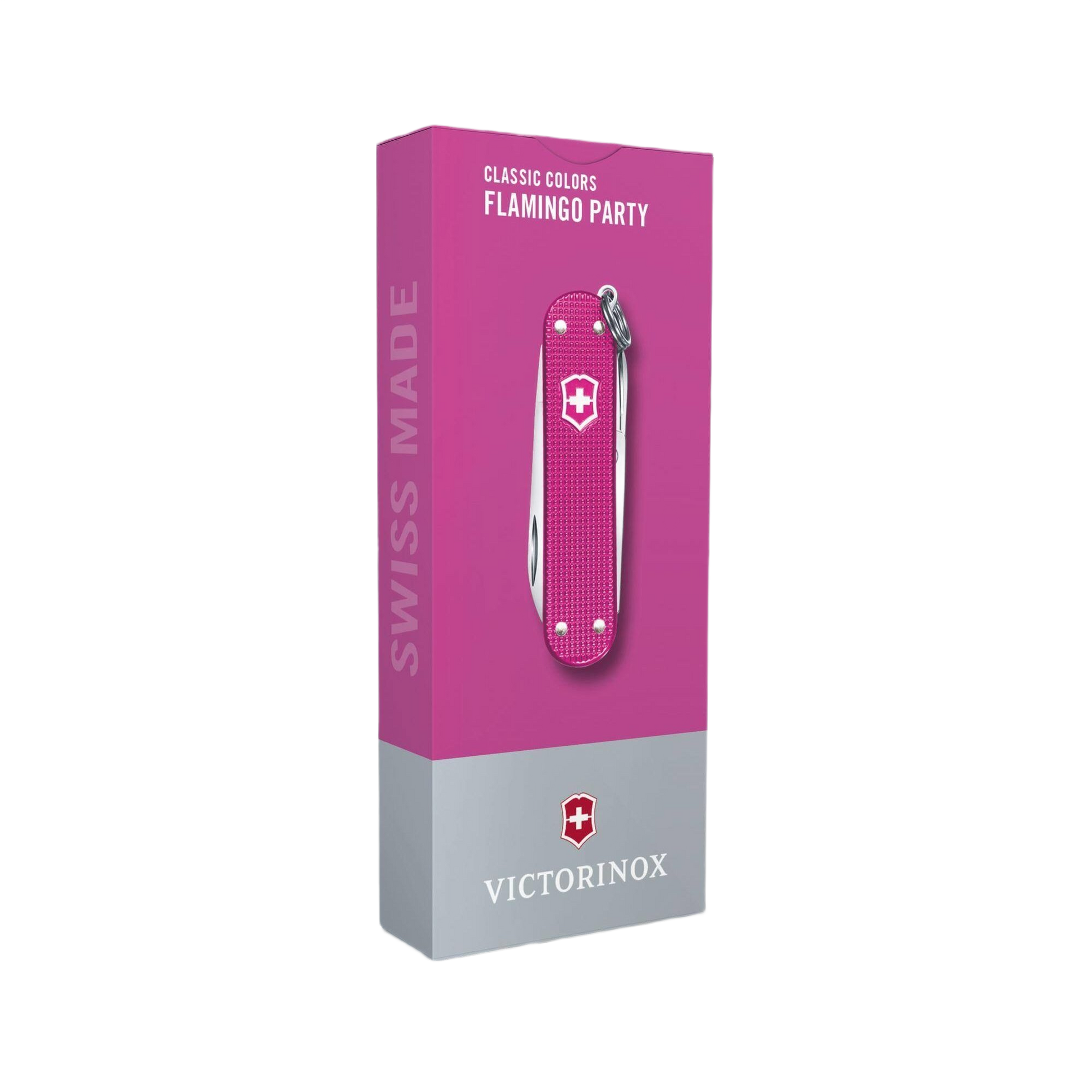 Victorinox Flamingo Party Alox pocket knife in packaging for cutting, hand, and woodworking tools under $50 collections