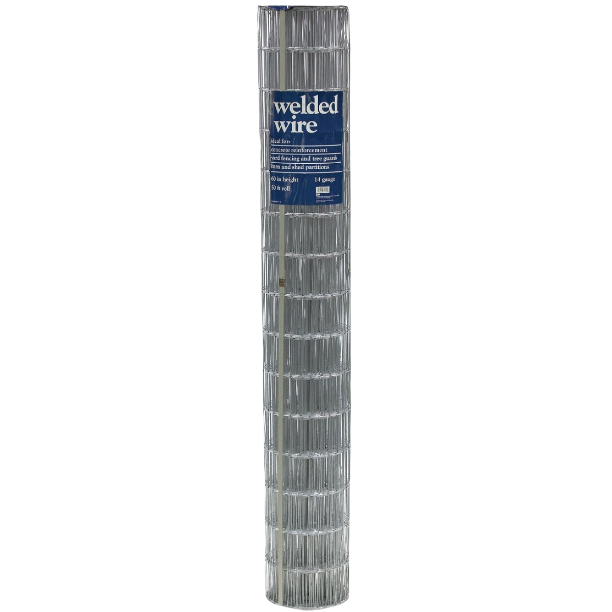 Roll of galvanized welded wire fencing with square mesh for outdoor and home improvement use
