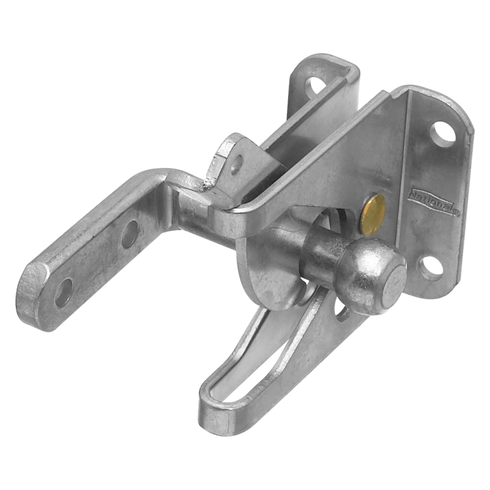 Zinc-plated automatic gate latch with hot-rolled steel case for gate hardware and home improvement under $50