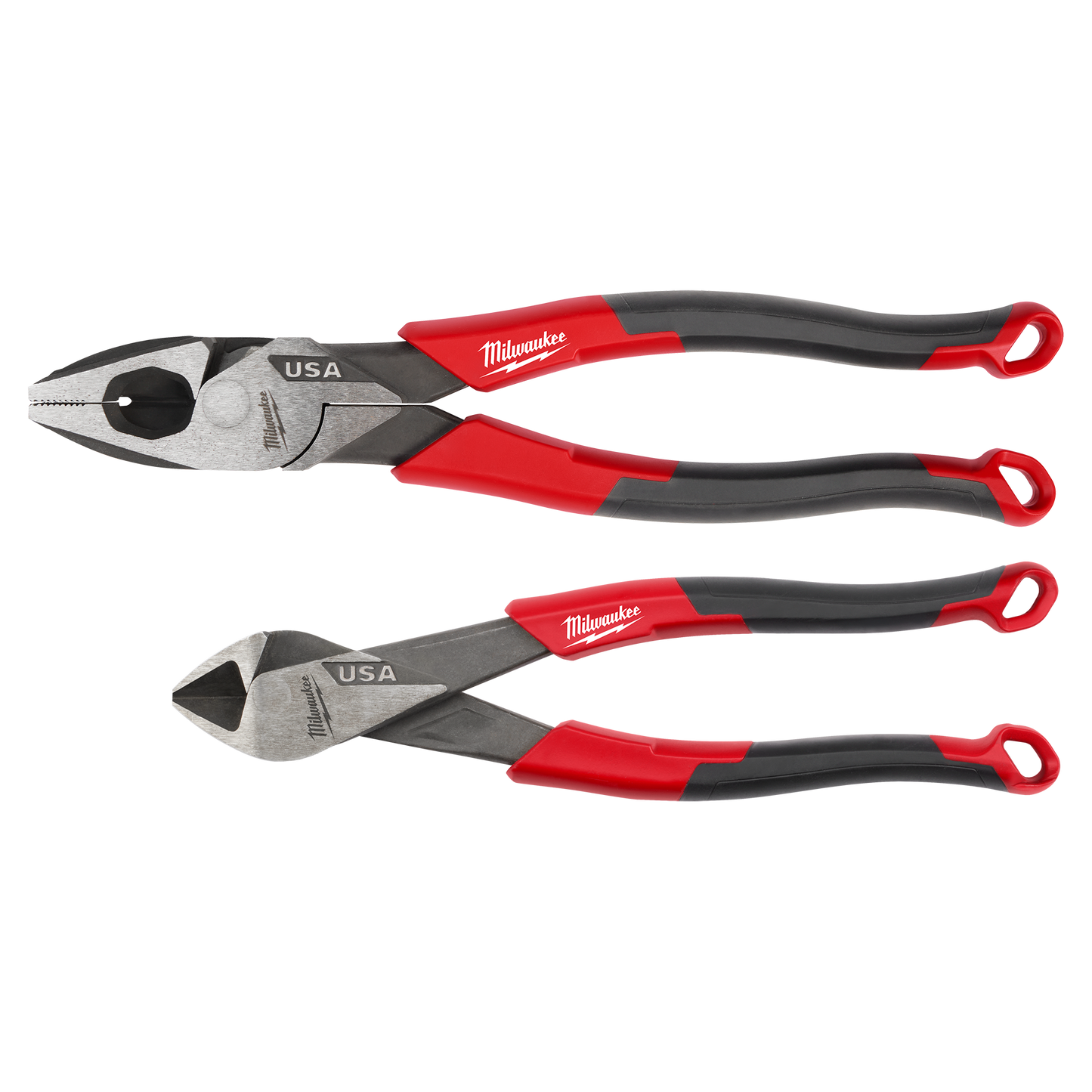 Milwaukee 2 PC. Comfort Grip Cutting Pliers Set (USA)