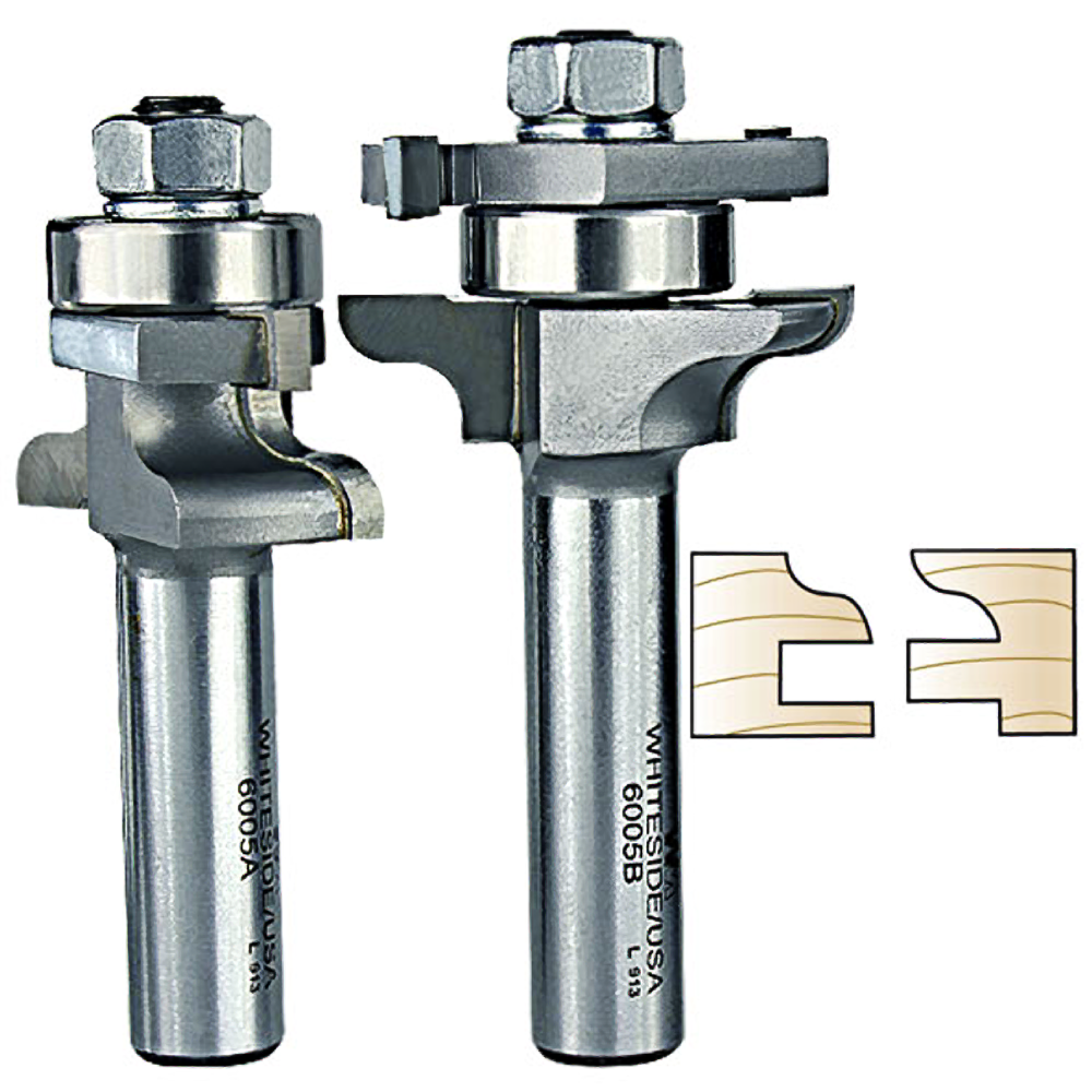 Precision-engineered stile and rail router bits set in tool accessories and blades collection for home improvement projects