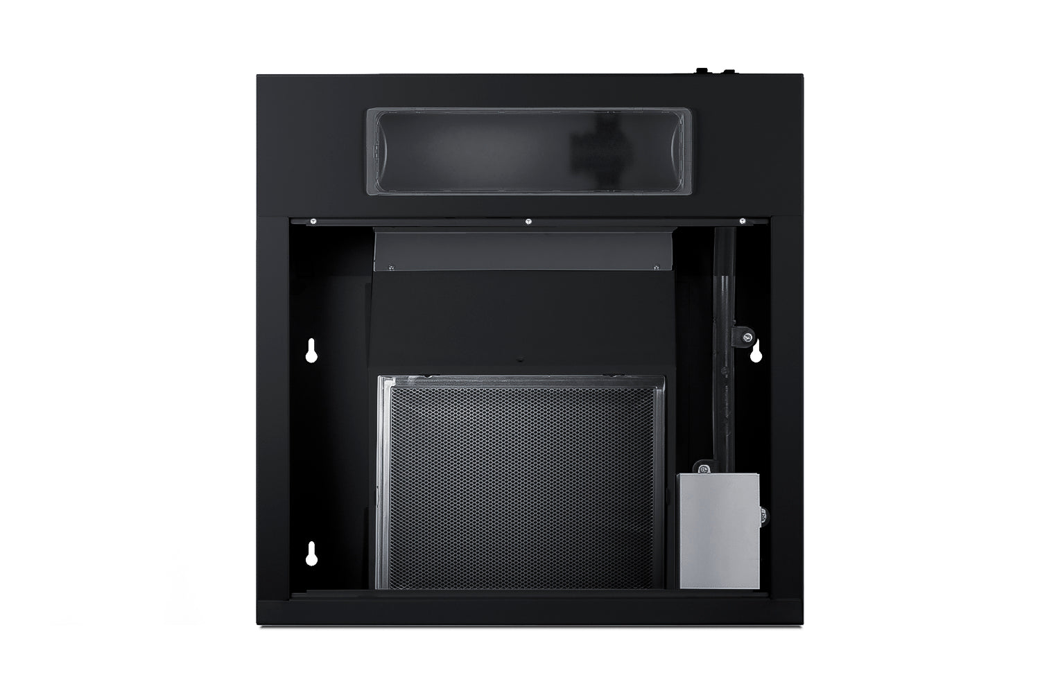 Black metal convertible under cabinet range hood for kitchen ventilation in home improvement and appliance collections