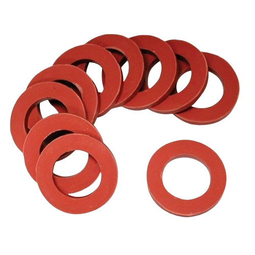 Set of red 5/8 inch hose washers for plumbing repair in home improvement and faucet parts collections under $25