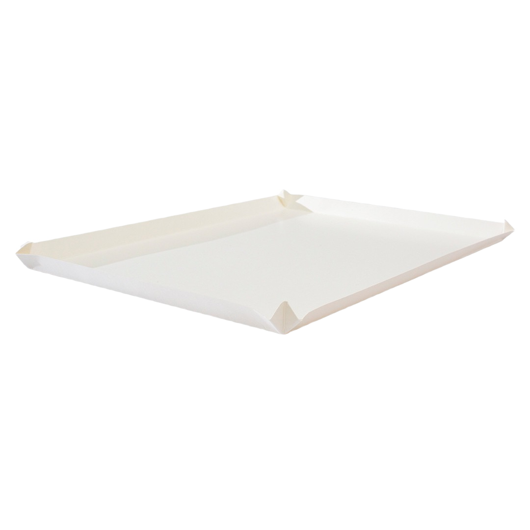 Disposable coated cutting board in white, part of grilling tools and outdoor living accessories collections