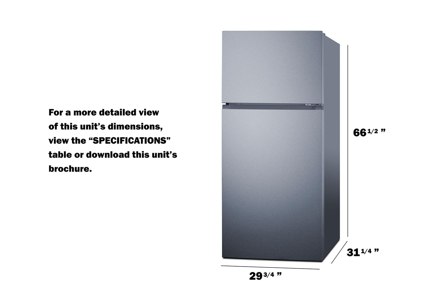 30" Wide Top Mount Refrigerator-Freezer