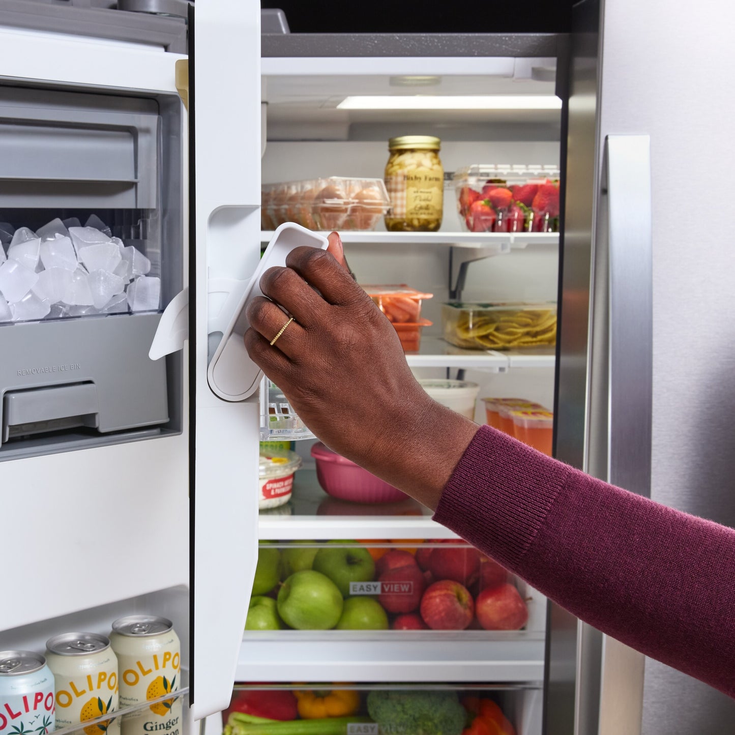 36-inch Wide True Counter-Depth 3-Door French Door Refrigerator - 23.4 cu. ft.