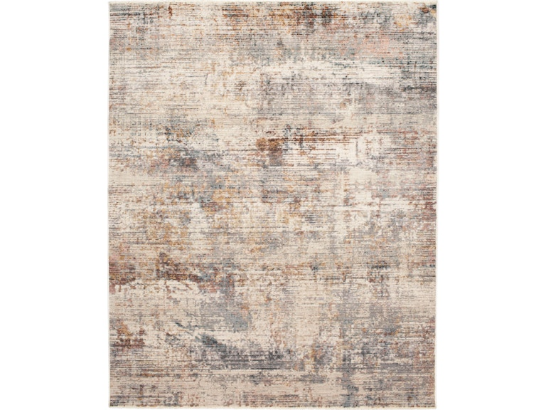 Abstract patterned cream area rug with subtle earth tones for home decor and flooring collections