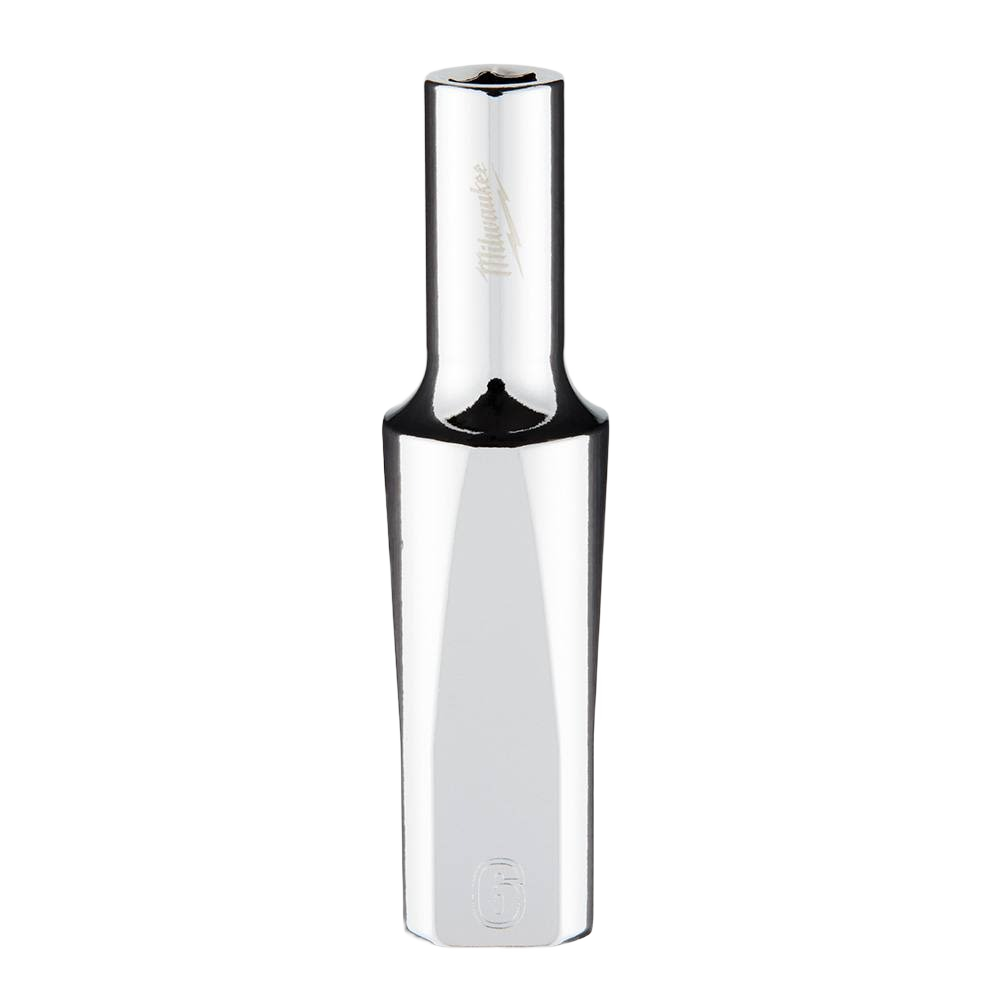 Chrome-plated 3/8" drive deep socket with 6-point design for durable tools and home improvement use
