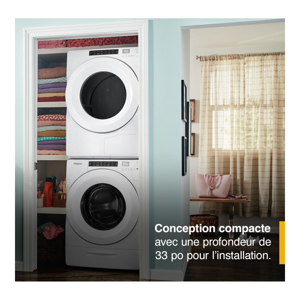 4.3 cu. ft. Closet-Depth Front Load Washer with Intuitive Controls