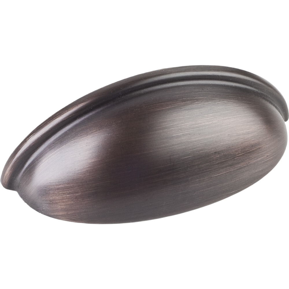 Brushed oil rubbed bronze cabinet cup pull for furniture and cabinetry in hardware and home improvement collections