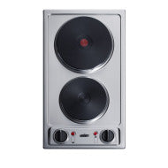 12" Wide 230V 2-Burner Solid Disk Cooktop