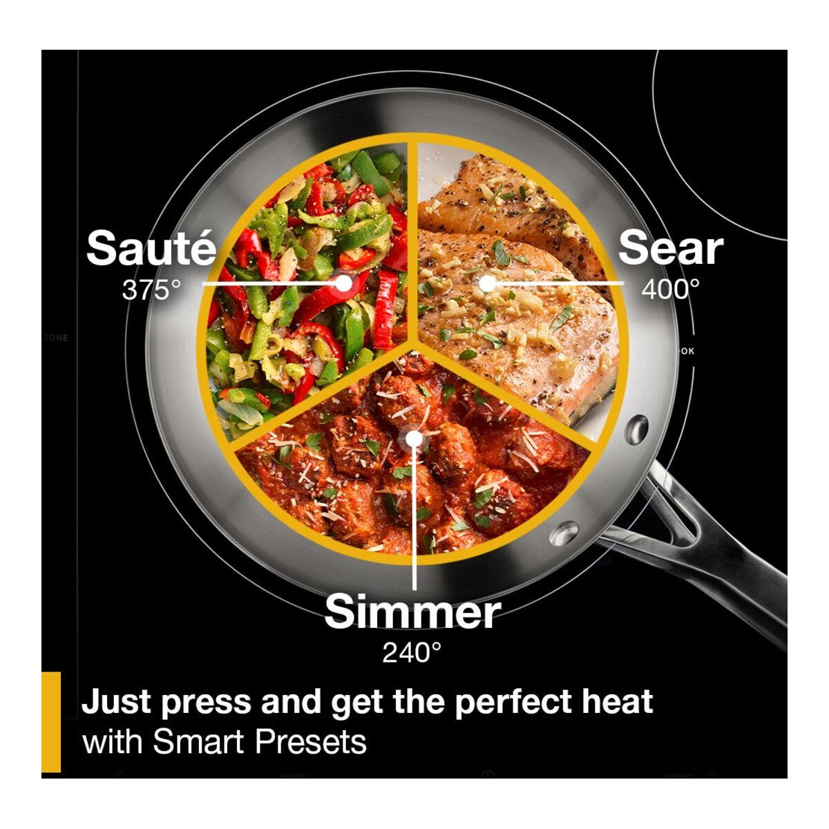 30" Intelligent Induction Cooktop with Temp Cook™ Technology and WipeClean™ Coating