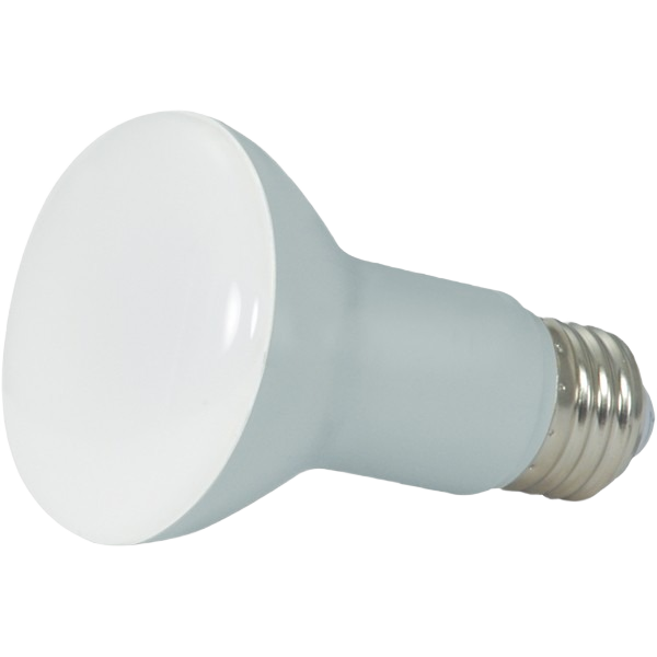 Energy-efficient LED light bulb with medium base, frosted finish for lighting and electrical home improvement needs.