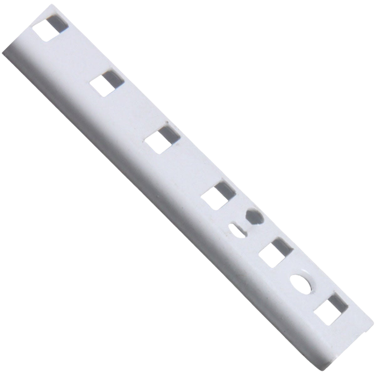 White steel mortise-mount pilaster shelf bracket for storage and shelving accessories under $50 collections