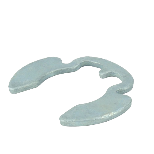 Metal snap ring with curved ends for securing components in John Deere parts and hardware collections