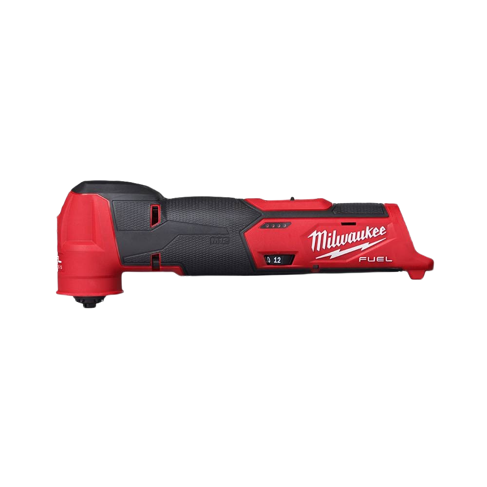 Red and black cordless oscillating multi-tool designed for versatile cutting and sanding in home improvement projects