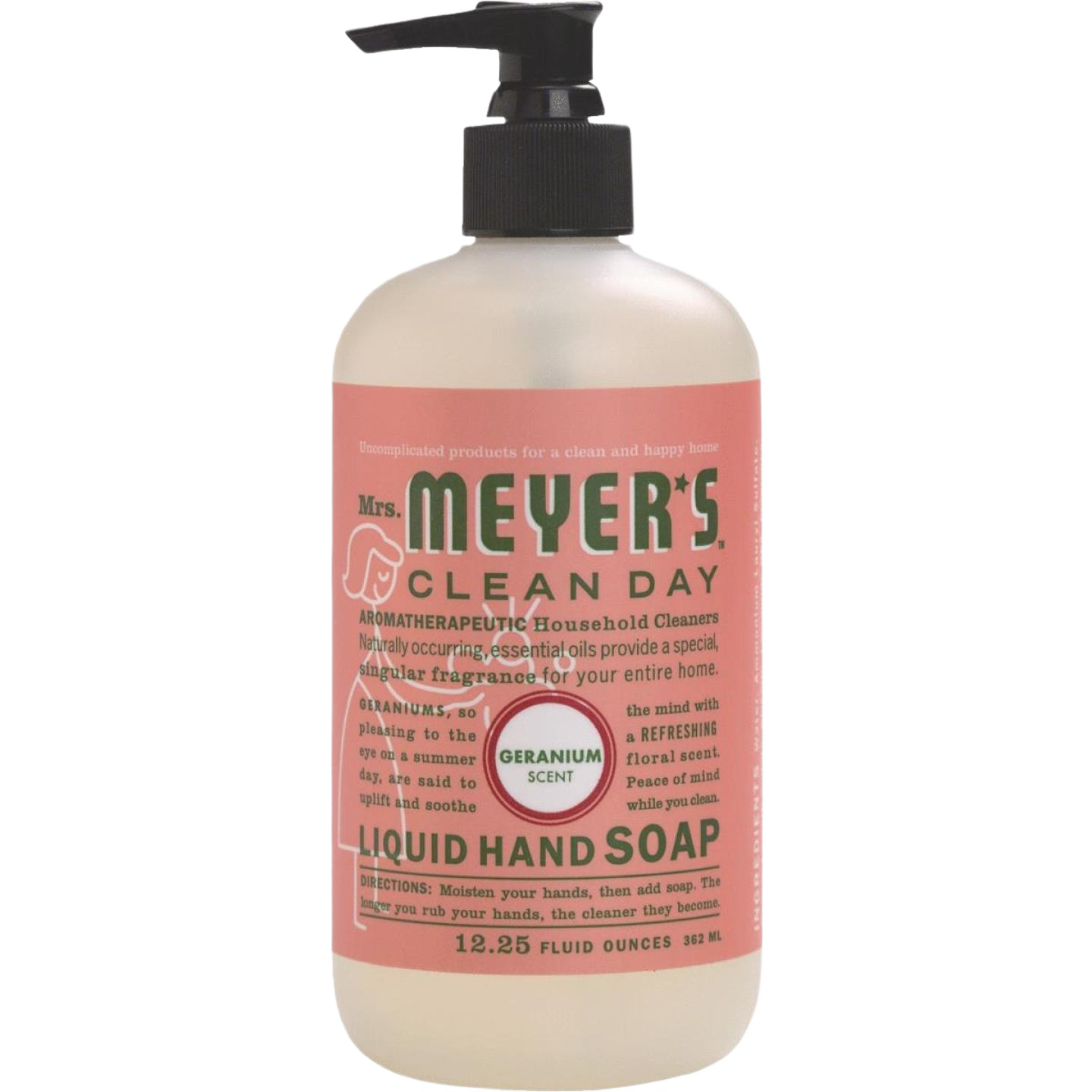 Pump bottle of geranium-scented liquid hand soap for Health & Beauty and Hand Soaps & Sanitizers collections under $50
