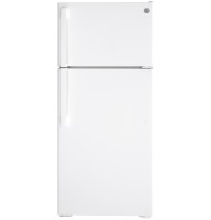 white top-freezer refrigerator with spacious compartments for kitchen and home appliances in appliance collection