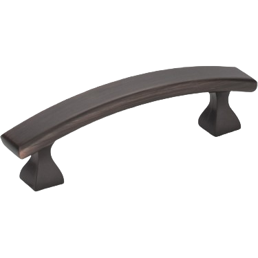 Brushed oil rubbed bronze square cabinet pull with 3-inch hole spacing for hardware and furniture accessories