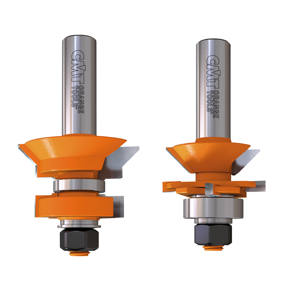 CMT Orange Tools 1-3/4" V-Tongue & Groove Set, 1/2" Shank