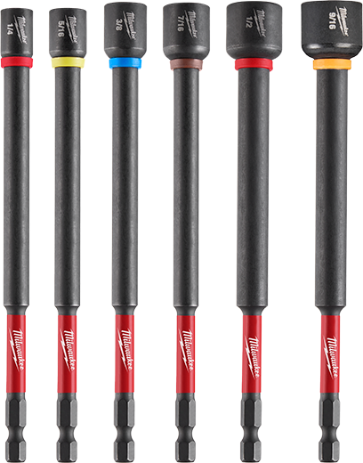 Set of six magnetic nut drivers with color-coded shafts for power tool accessories and home improvement projects under $50