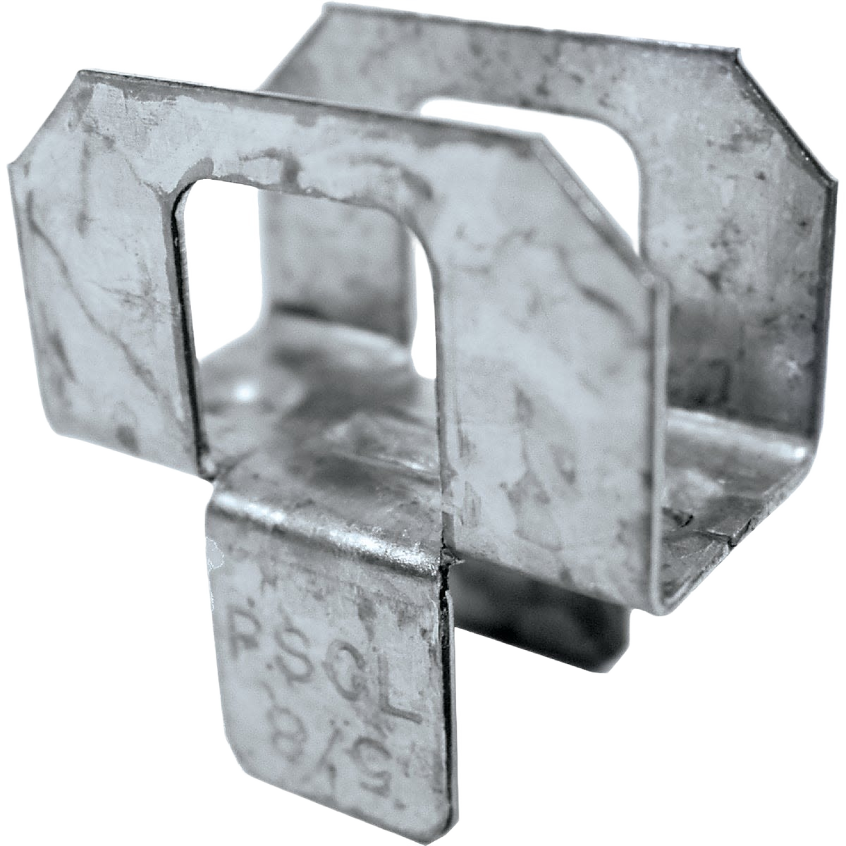 Galvanized steel plywood panel sheathing clip for securing lumber and building materials in home improvement projects