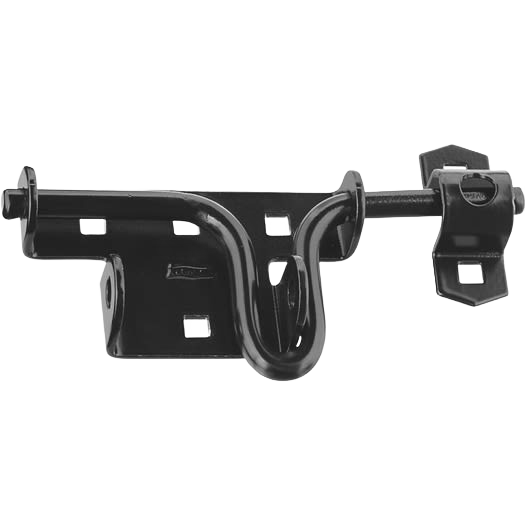 Black swing and slide bolt latch with handle for door and gate security in hardware and door accessories collections under $50