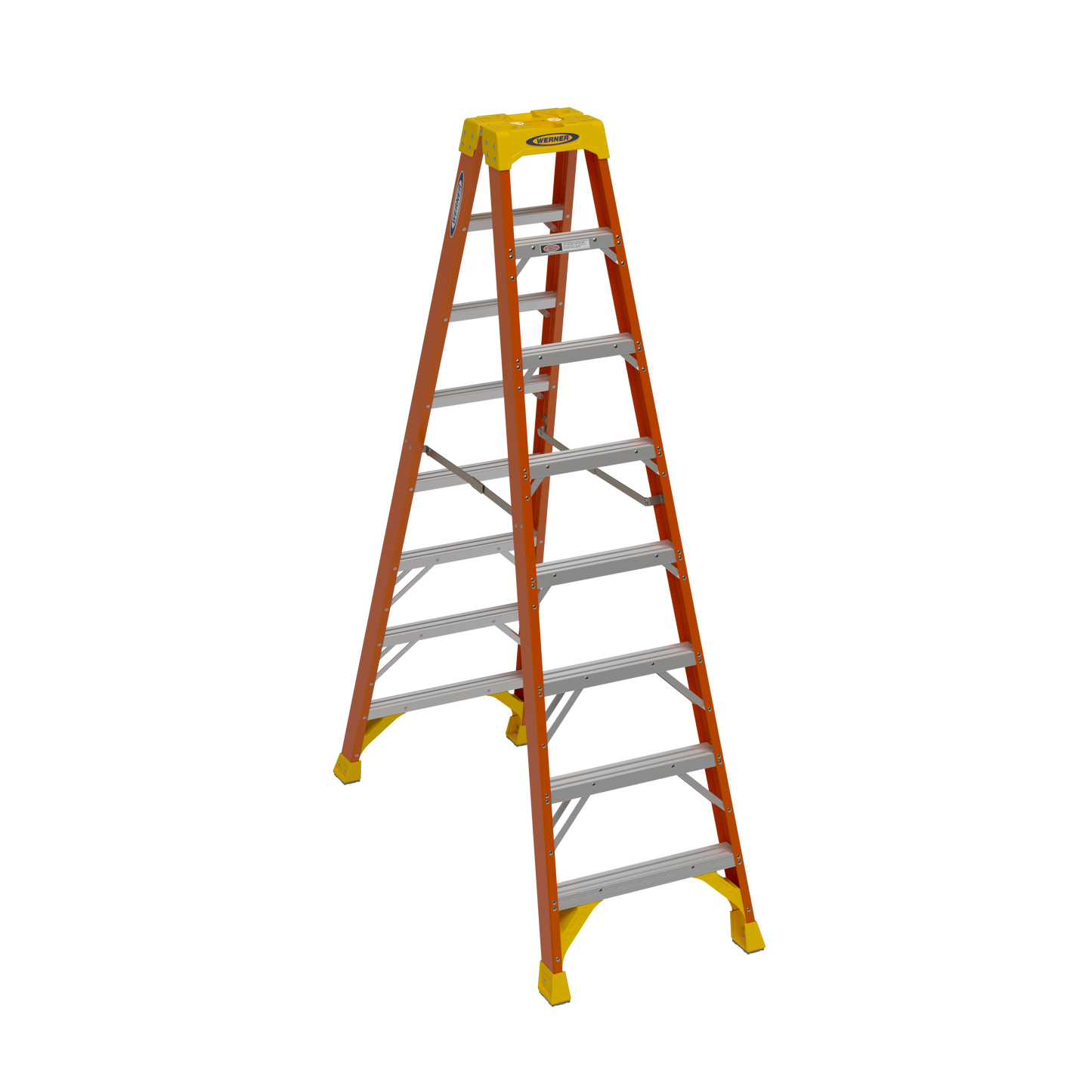 Werner 8 ft. Twin Step Fiberglass Step Ladder