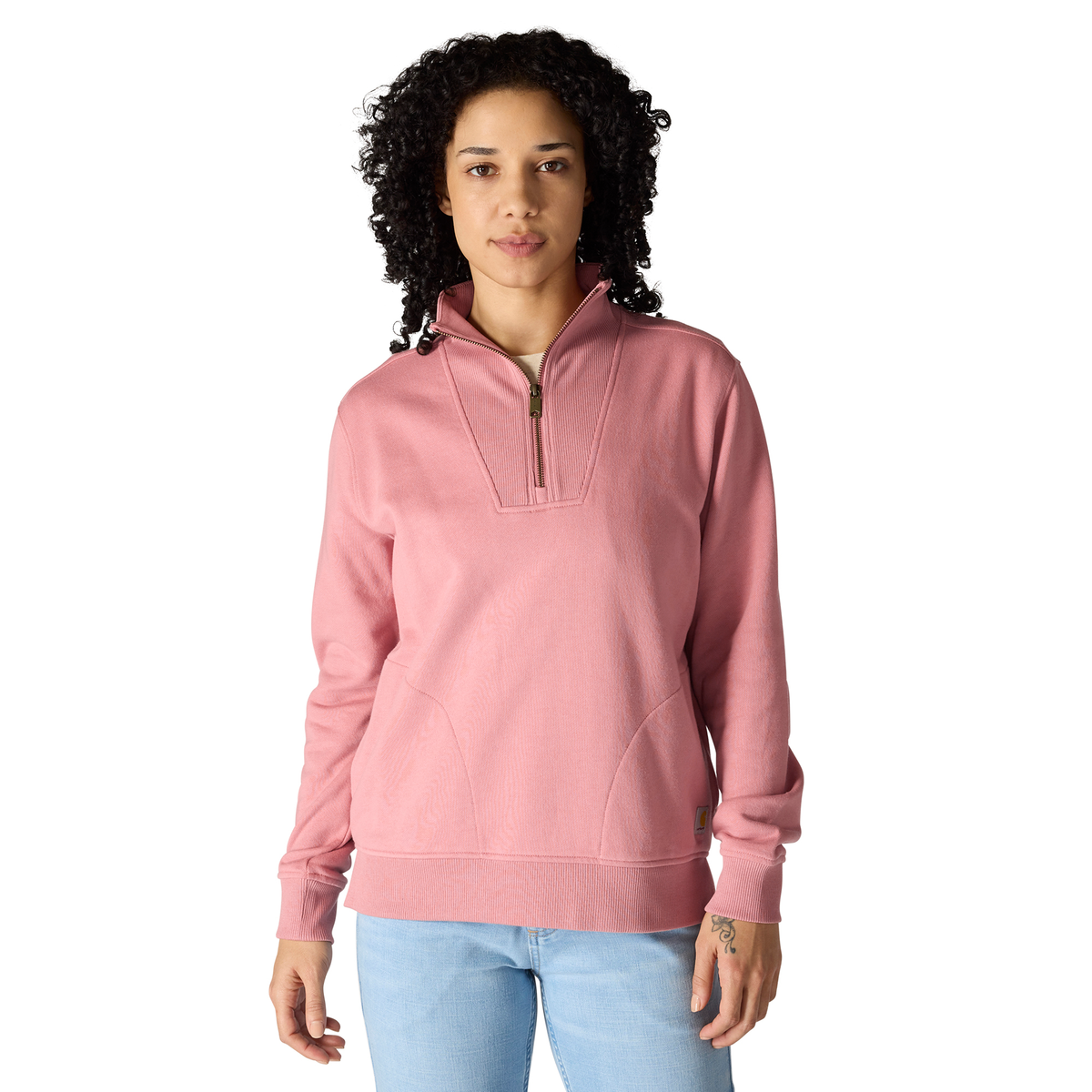 Carhartt Women's TENCEL Fiber Series Relaxed Fit Half-Zip Sweatshirt