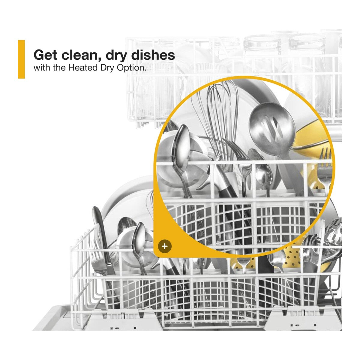 Heavy-Duty Dishwasher with 1-Hour Wash Cycle