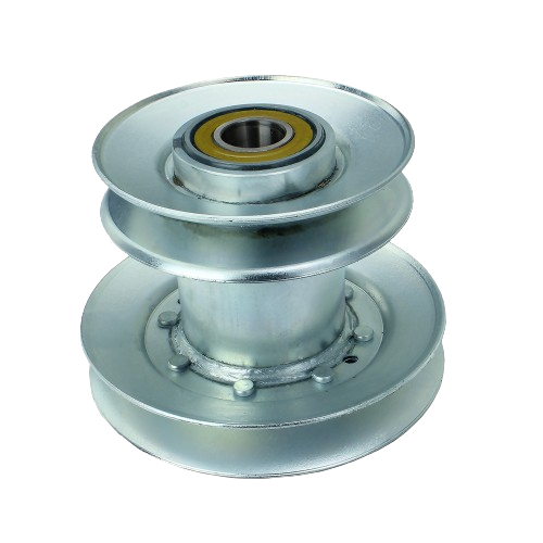 Metal pulley with double-groove design and sealed bearing for durable use in tools and home improvement projects