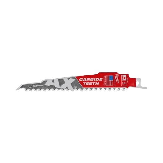 9-inch carbide saw blade with aggressive teeth for cutting wood and nails in power tool accessories.