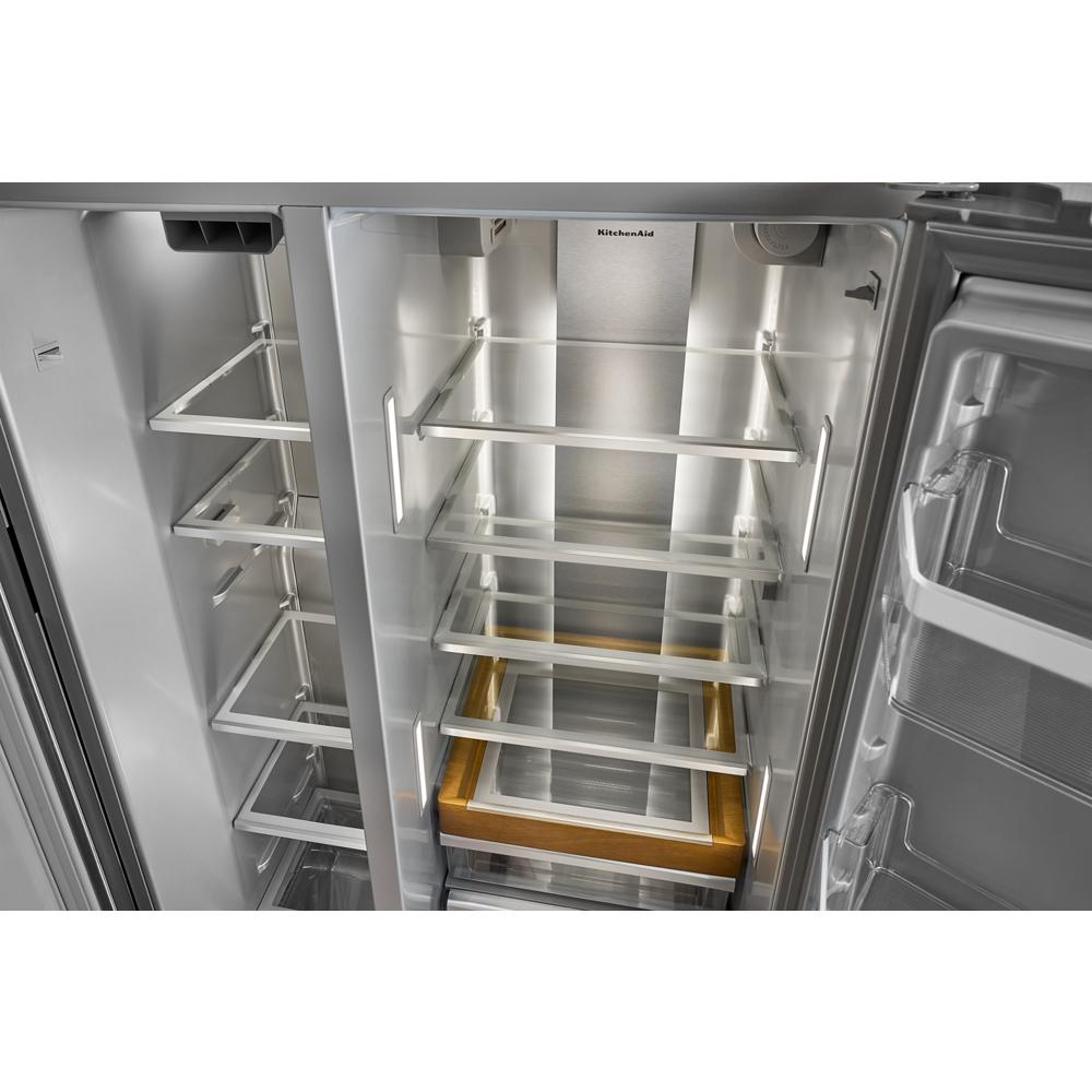 20.8 Cu. Ft. Counter-Depth Side-by-Side Refrigerator with Exterior Ice and Water Dispenser in PrintShield® Finish
